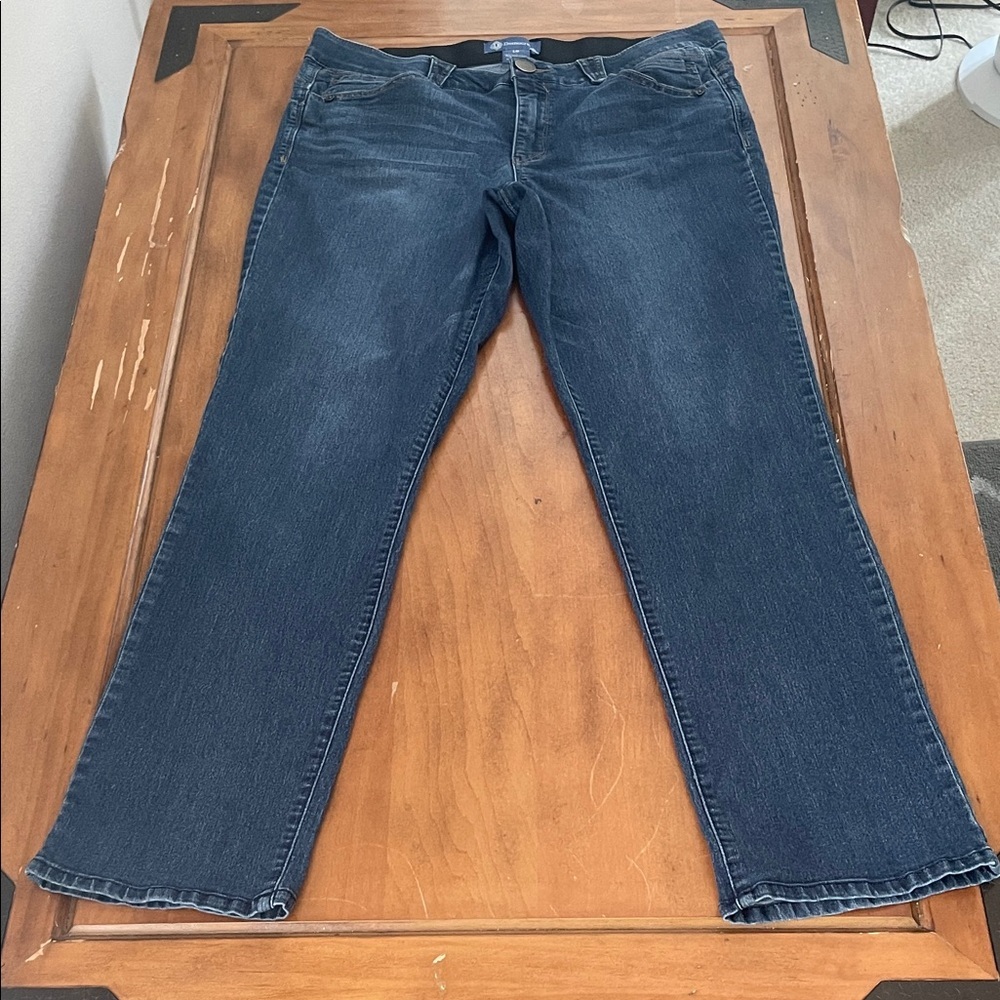 Democracy AbSolution Blue Straight Leg Jeans Size 16